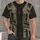 Khaki Utility Vest and Topographic Map for Outdoor Adventure Enthusiasts All-over Print Unisex T-shirt - 1