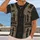 Khaki Utility Vest and Topographic Map for Outdoor Adventure Enthusiasts All-over Print Unisex T-shirt - 2