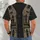 Khaki Utility Vest and Topographic Map for Outdoor Adventure Enthusiasts All-over Print Unisex T-shirt - 4