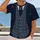 Navy Tweed Gentleman Vest Look for Office Days and Elegant Evening Style for Men All-over Print Unisex T-shirt - 2