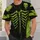 Neon Green Skeleton Rib Cage and Skull for Halloween Horror Party Season All-over Print Unisex T-shirt - 6