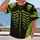 Neon Green Skeleton Rib Cage and Skull for Halloween Horror Party Season All-over Print Unisex T-shirt - 2