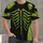 Neon Green Skeleton Rib Cage and Skull for Halloween Horror Party Season All-over Print Unisex T-shirt - 1