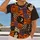 Pumpkin Bat Ghost Patchwork for Halloween Parties and Autumn Festivities All-over Print Unisex T-shirt - 2