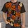 Pumpkin Bat Ghost Patchwork for Halloween Parties and Autumn Festivities All-over Print Unisex T-shirt - 1