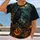 Raven Moonlit Pumpkin Lantern Scene for Halloween Night and Autumn Seasonal Wear All-over Print Unisex T-shirt - 2