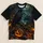 Raven Moonlit Pumpkin Lantern Scene for Halloween Night and Autumn Seasonal Wear All-over Print Unisex T-shirt - 5