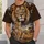 Majestic Lion And Seated Cub In A Golden Savanna For Wildlife Lovers All-over Print Unisex T-shirt - 6