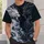 Monochrome Twin Dragon Motif for Outdoor Adventures, Travel and Streetwear Style All-over Print Unisex T-shirt - 6