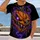 Glowing Purple-Eyed Pumpkin Monster for Halloween Nights and Spooky Autumn Gatherings All-over Print Unisex T-shirt - 2