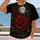 Crimson Thorned Rose Beneath a Full Moon for Gothic Romance and Dark Botanical Lovers All-over Print Unisex T-shirt - 2