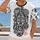 Black And White Folk Art Faces With Red Lettering For Creative Everyday Style All-over Print Unisex T-shirt - 2
