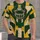 Forest Green Football Helmet Patchwork for Game Day and Outdoor Sports Fans All-over Print Unisex T-shirt - 1
