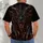Red-Eyed Scaled Dragon for Halloween Nights and Cozy Autumn Evenings for Fantasy Fans All-over Print Unisex T-shirt - 4
