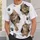 Curious Tabby Kittens And Paw Marks For Cat Lovers, Playful Everyday Gift For Pet Fans All-over Print Unisex T-shirt - 6