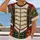 Emerald Green And Crimson Marching Band Uniform For Holiday Cosplay All-over Print Unisex T-shirt - 2
