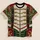 Emerald Green And Crimson Marching Band Uniform For Holiday Cosplay All-over Print Unisex T-shirt - 5