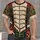 Emerald Green And Crimson Marching Band Uniform For Holiday Cosplay All-over Print Unisex T-shirt - 1