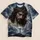 Crowned Sorrowful Christ and Cross for Faithful Devotional Wear All-over Print Unisex T-shirt - 5