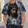 Crowned Sorrowful Christ and Cross for Faithful Devotional Wear All-over Print Unisex T-shirt - 6