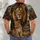 Majestic Lion and Cub Savannah Portrait for Wildlife Lovers and Nature Enthusiasts All-over Print Unisex T-shirt - 4