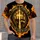 Fiery Golden Fist And Cross For Faith Gatherings And Everyday Strength For Men All-over Print Unisex T-shirt - 1