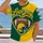 Green And Yellow Heart Football Helmet For Game Day Spirit And Holiday Cheer Fans All-over Print Unisex T-shirt - 2