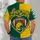 Green And Yellow Heart Football Helmet For Game Day Spirit And Holiday Cheer Fans All-over Print Unisex T-shirt - 4