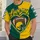 Green And Yellow Heart Football Helmet For Game Day Spirit And Holiday Cheer Fans All-over Print Unisex T-shirt - 6