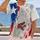 Puerto Rican Flag Frog for Island Pride, Cultural Celebrations and Urban Weekend Wear All-over Print Unisex T-shirt - 2