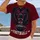 Roaring Bear and Football Motif for Game Day Tailgates, Stadium Nights and Gridiron Fans All-over Print Unisex T-shirt - 2