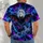 Giant Bat Beneath Full Moon for Halloween Parties and Spooky Autumn Nights All Season All-over Print Unisex T-shirt - 4
