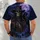 Gothic Skeleton Cowboy And Raven For Halloween Nights And Dark Western Fans All-over Print Unisex T-shirt - 4