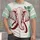 Burgundy Elephant and Mint Rugby Accents for Casual Weekend Adventures All-over Print Unisex T-shirt - 1