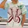 Burgundy Elephant and Mint Rugby Accents for Casual Weekend Adventures All-over Print Unisex T-shirt - 2