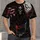 Hooded Skull, Puerto Rico Flag and Bats for Halloween Nights and Island Celebrations All-over Print Unisex T-shirt - 1