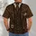 Vintage Pocket Watch Suit Motif for Steampunk Events and Retro Gentleman Gatherings All-over Print Unisex T-shirt - 4