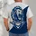 roaring lion mascot; navy And Blue Sports Color Blocking Roaring Lion Mascot in Navy and White All-over Print Unisex T-shirt - 4