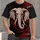 Crimson Elephant Mascot for Game Day Tailgates and Bold Football Fan Style for Men All-over Print Unisex T-shirt - 1