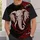 Crimson Elephant Mascot for Game Day Tailgates and Bold Football Fan Style for Men All-over Print Unisex T-shirt - 6