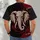 Crimson Elephant Mascot for Game Day Tailgates and Bold Football Fan Style for Men All-over Print Unisex T-shirt - 4