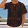 Burgundy Western Vest and Denim Patchwork for Vintage Country Concert Nights All-over Print Unisex T-shirt - 2