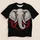 White Elephant Head With Crimson Flourish for Retro Collegiate Casual Style Wear All-over Print Unisex T-shirt - 5