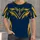 Navy And Gold Football Uniform Motifs For Game Day And College Sports Fans Casual Wear All-over Print Unisex T-shirt - 1