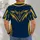 Navy And Gold Football Uniform Motifs For Game Day And College Sports Fans Casual Wear All-over Print Unisex T-shirt - 4