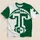 Green And White Football Monogram for Game Day Tailgating and Fan Gatherings All-over Print Unisex T-shirt - 5