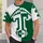 Green And White Football Monogram for Game Day Tailgating and Fan Gatherings All-over Print Unisex T-shirt - 6