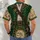 Emerald Pirate Treasure Map and Compass Motifs for Halloween and Costume Parties All-over Print Unisex T-shirt - 4
