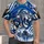 Roaring Blue Lion Football Scene for Game Day Style and Youth Sports Fans All-over Print Unisex T-shirt - 1