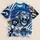 Roaring Blue Lion Football Scene for Game Day Style and Youth Sports Fans All-over Print Unisex T-shirt - 5